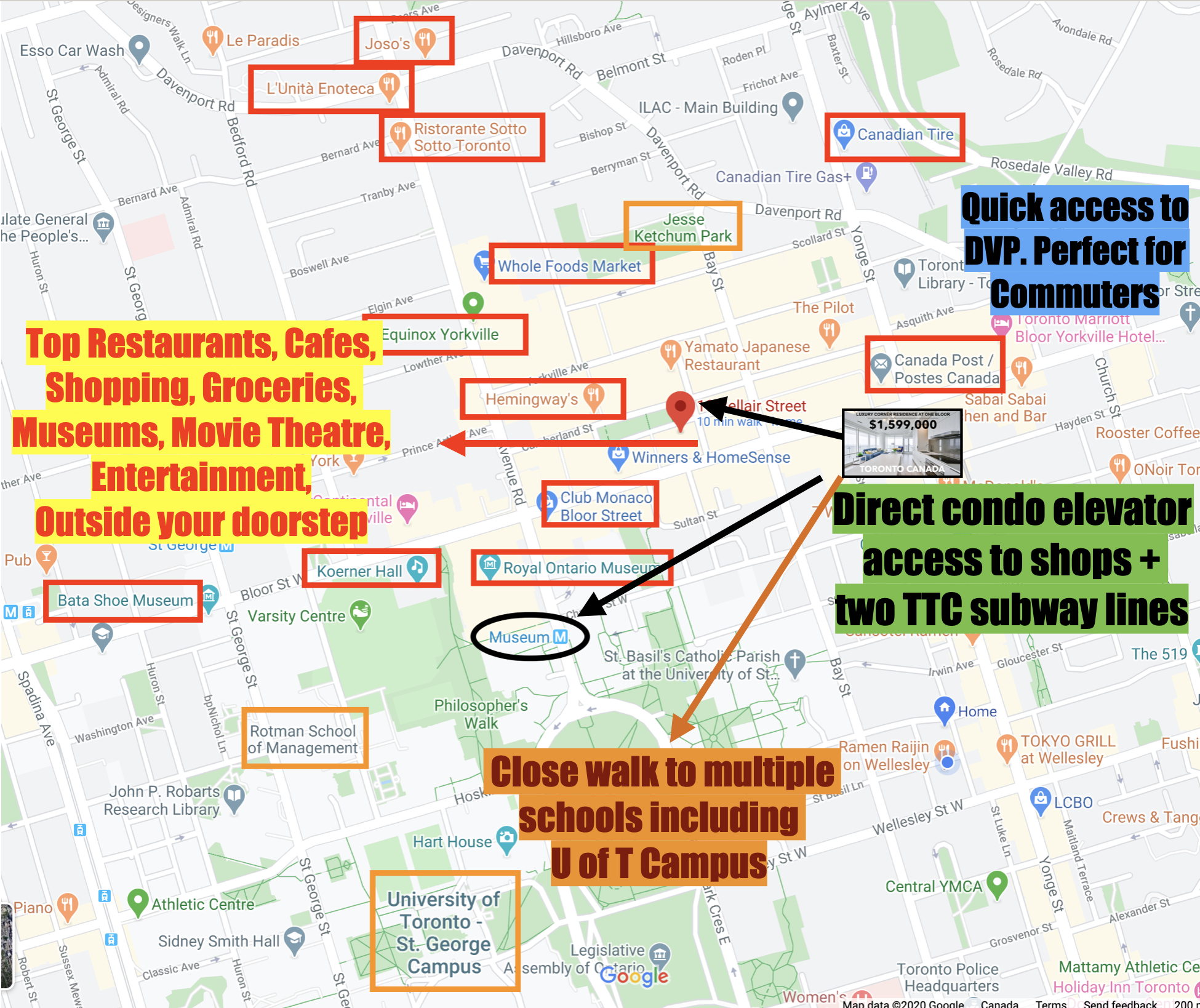 1 Bloor Toronto location